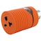 Ac Works Plug Adapter, 6-15/20R, L14-20P, 6-20P, L14-20P, 0 ft., Orange ADL1420620 - alternate 1
